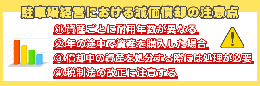 駐車場経営における減価償却の注意点